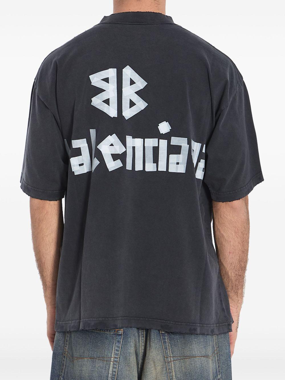 Tape Type T-shirt<BR/><BR/><BR/> 764235 TRVK11041 BALENCIAGA 