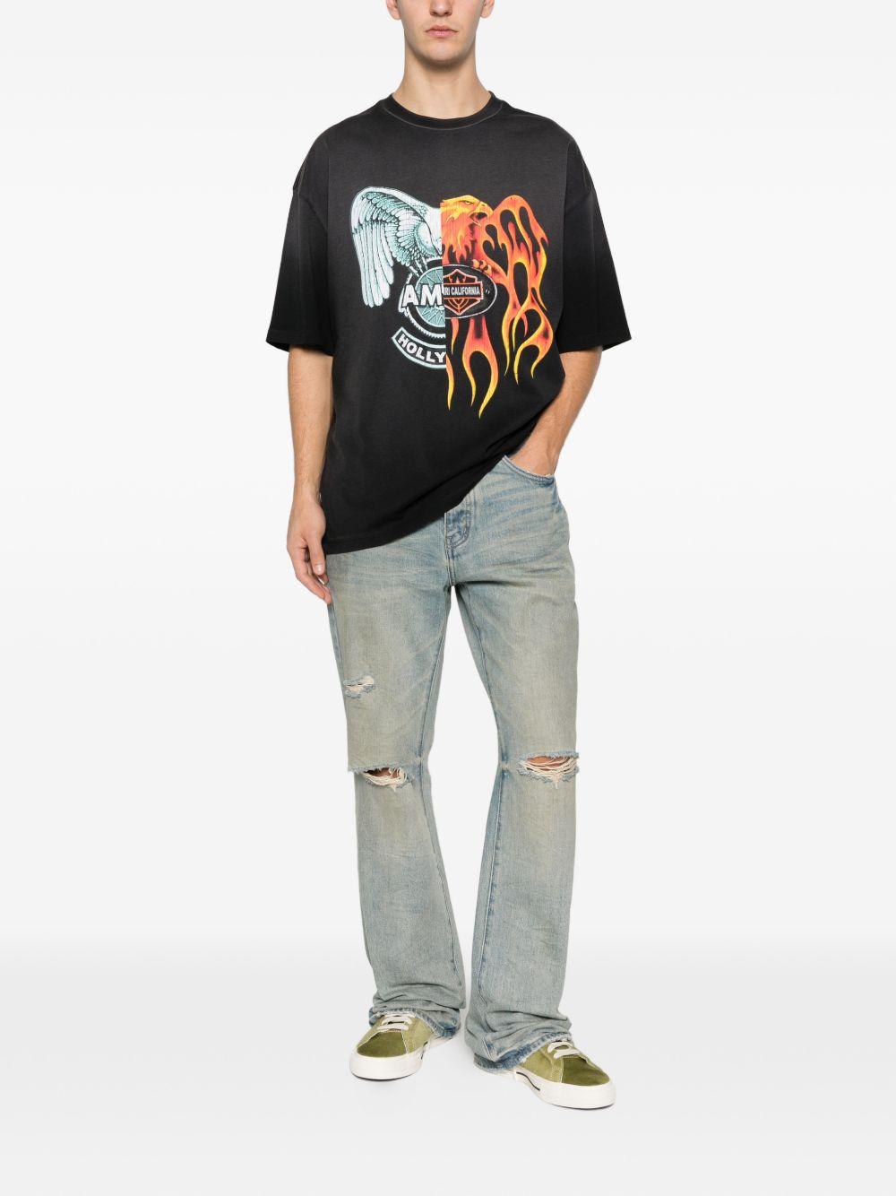 graphic-print T-shirt AMTOJR1043 001 AMIRI 