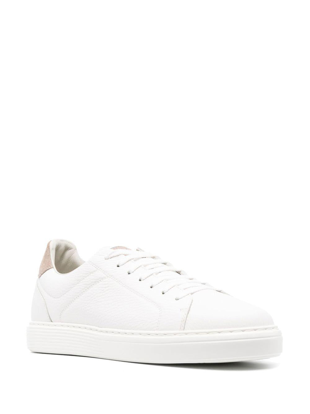 White panelled low-top sneakers MZUASBJ264 CE280 BRUNELLO CUCINELLI 
