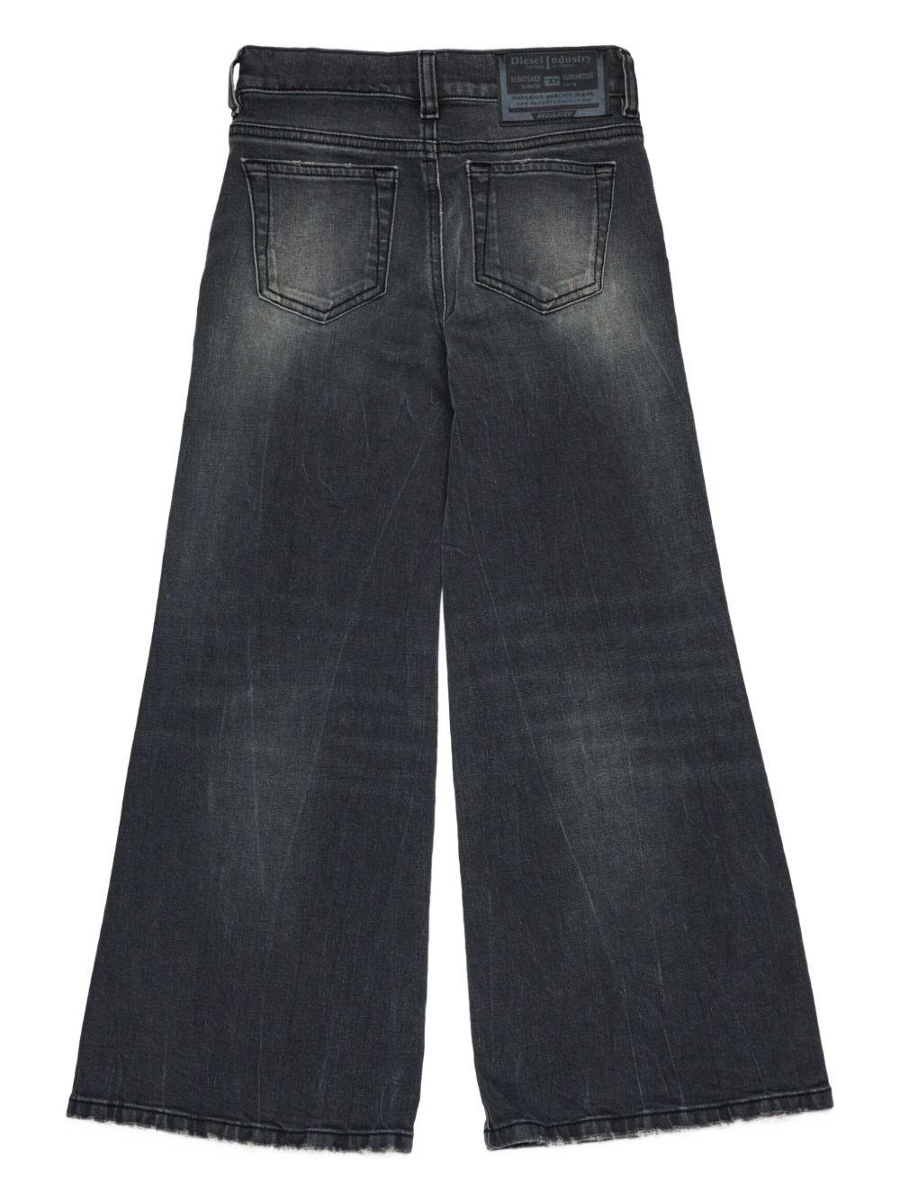 Girl's cotton jeans with flared legs J00816 KXBQNK02 DIESEL KID 