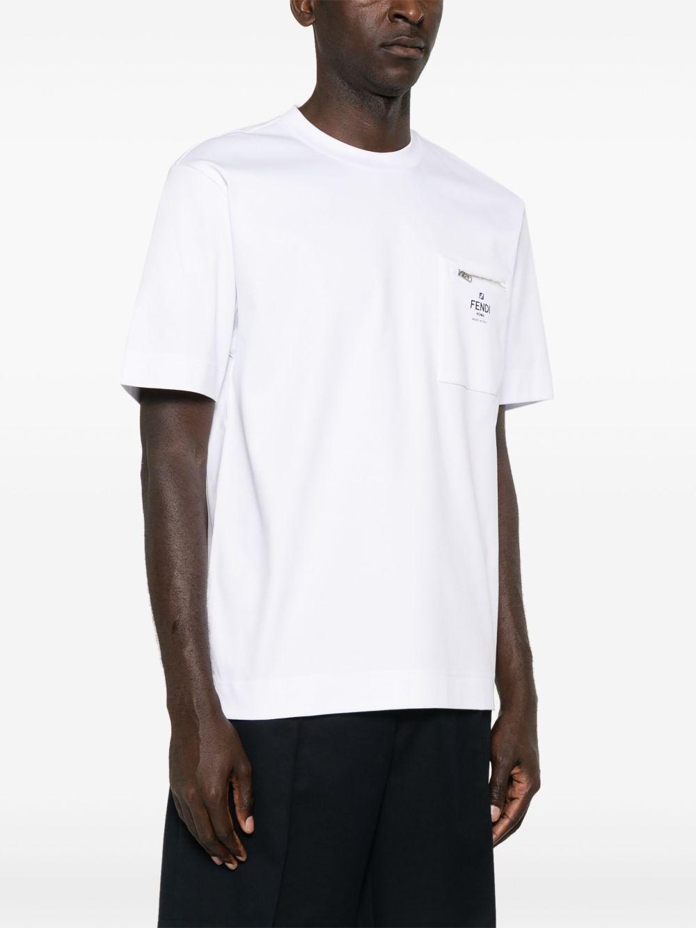 Logo-print cotton T-shirt FY0936 ARYRF0QA0 FENDI 