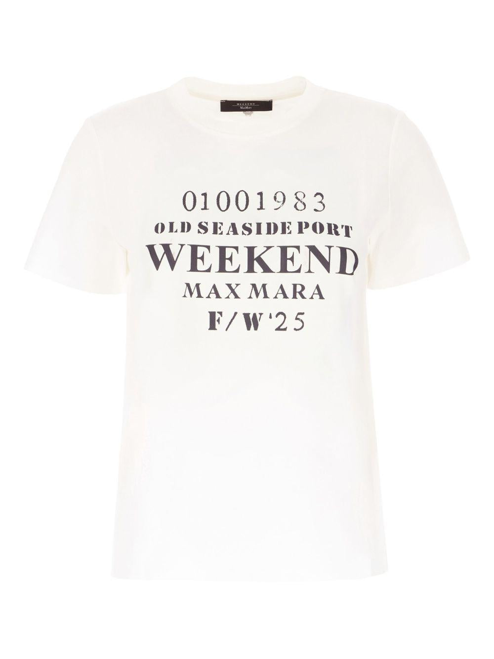 Pure cotton T-shirt 2525976031 GUGLIA001 MAX MARA WEEKEND 