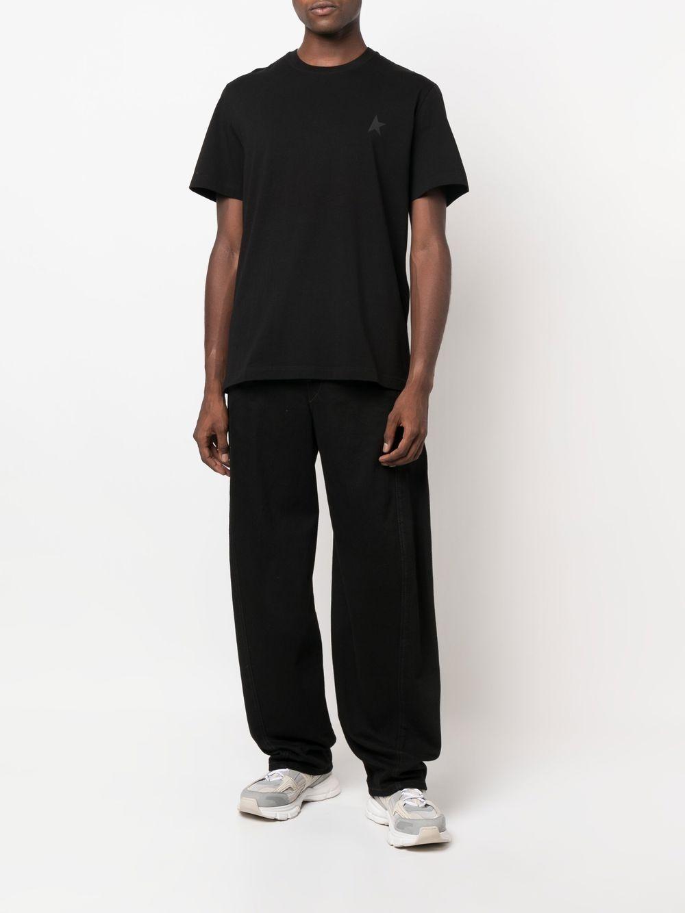 Star-print cotton T-shirt<BR/><BR/><BR/> GMP01220 P00059390100 GOLDEN GOOSE 