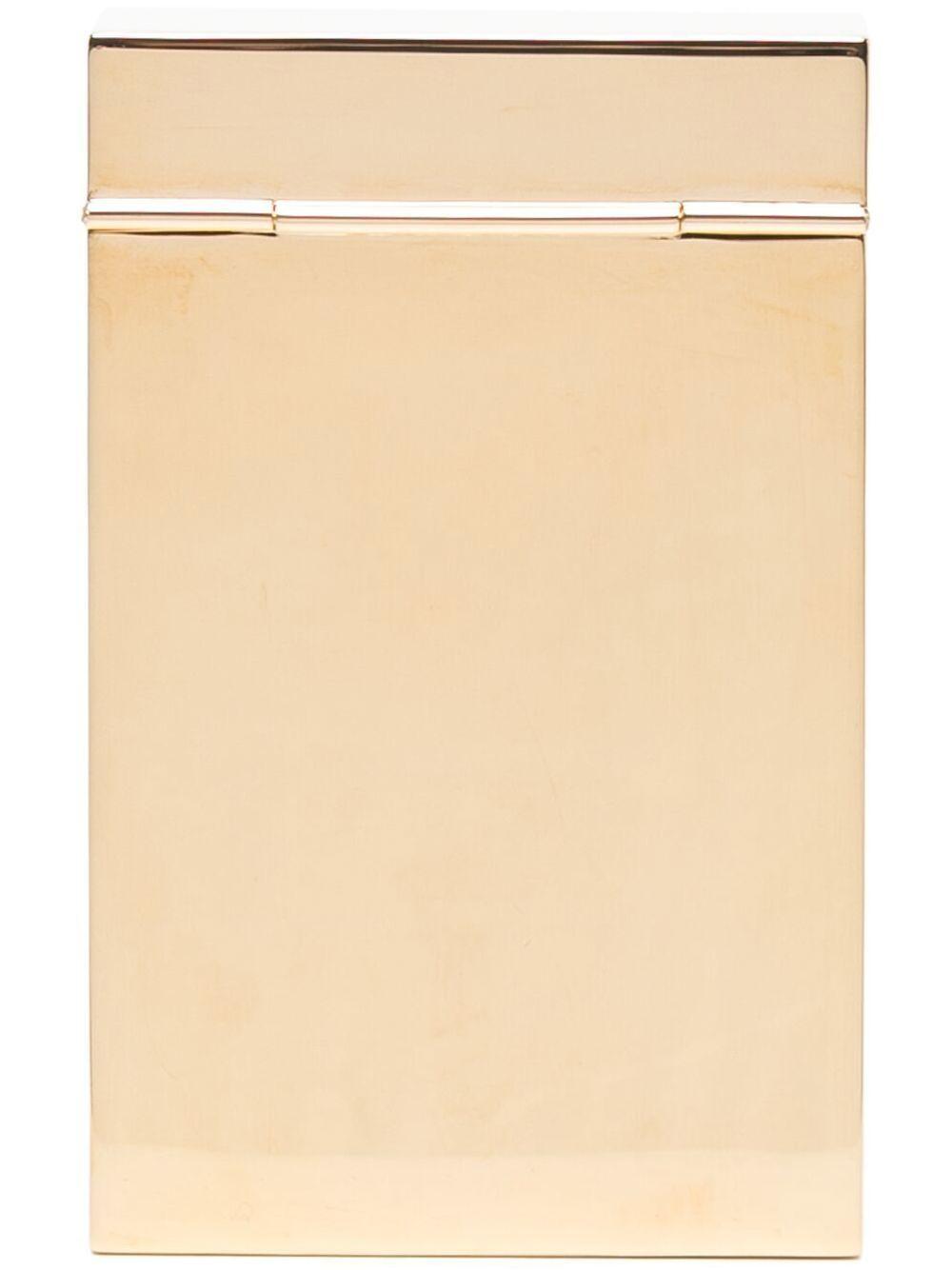 Engraved bar-code cigarette case VL12SA400G50100 GOLD VTMNTS 