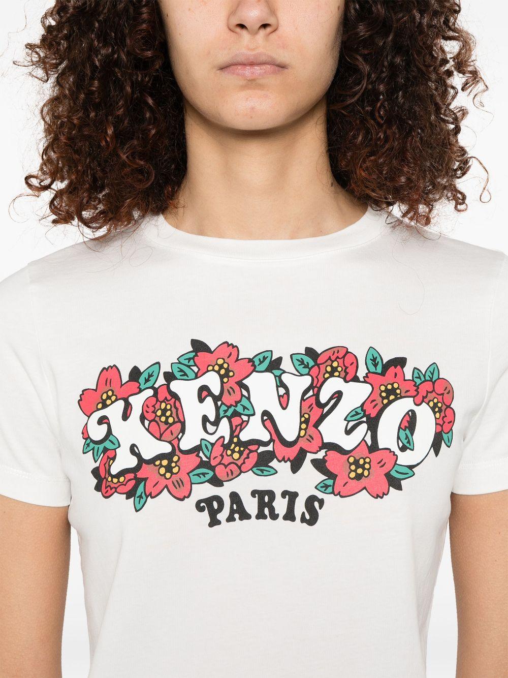 Boke Flower motif T-shirt FF52TS1494SO 02 KENZO 