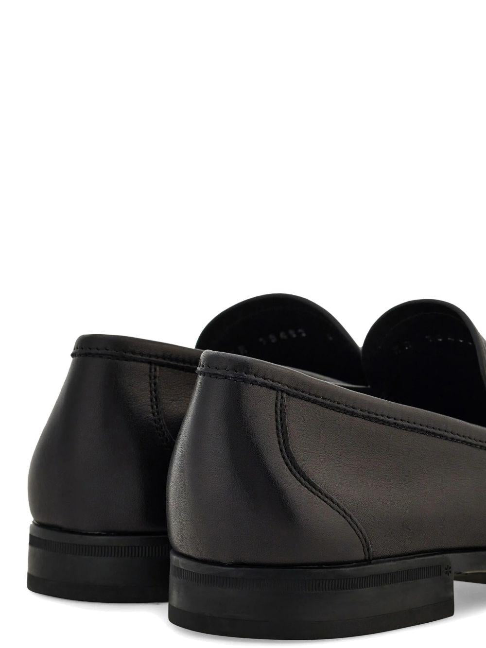 Gancini ornament moccasin 02A783 SUPREME 793315NERO FERRAGAMO 