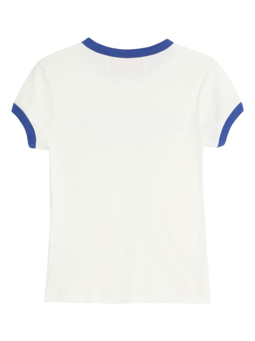 Logo-print T-shirt<BR/><BR/><BR/> 6B3MG24D970 QSG VALENTINO GARAVANI 