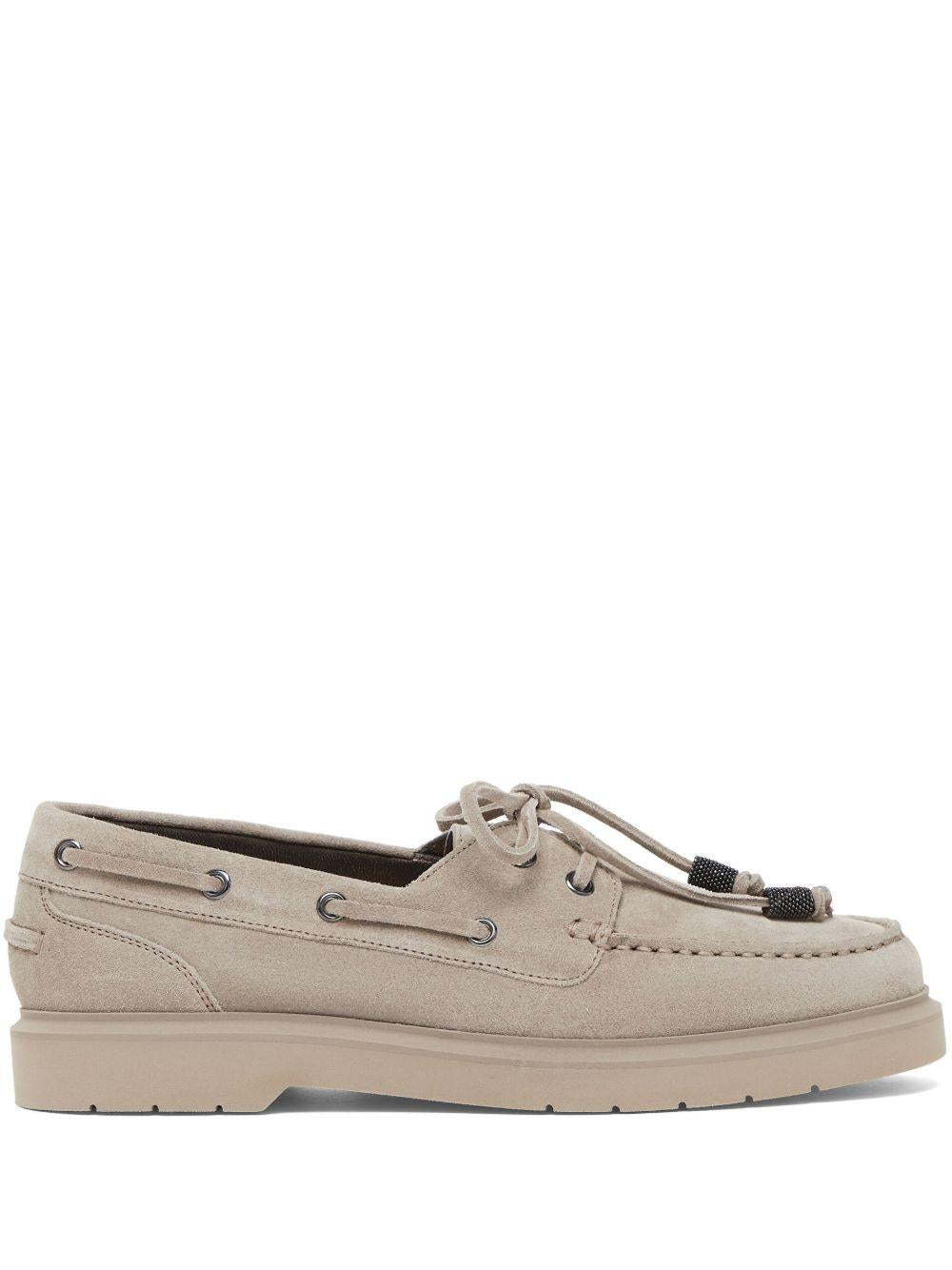 Monili-chain Boat shoes<BR/><BR/><BR/> MZSFG2955 C5859 BRUNELLO CUCINELLI 
