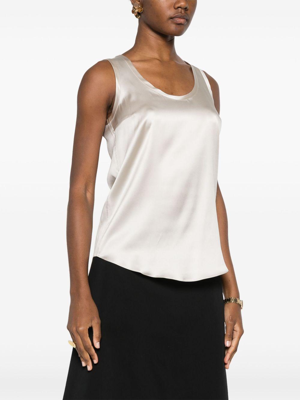 Satin sleeveless top<BR/><BR/><BR/> M0C59E0600 C9732 BRUNELLO CUCINELLI 