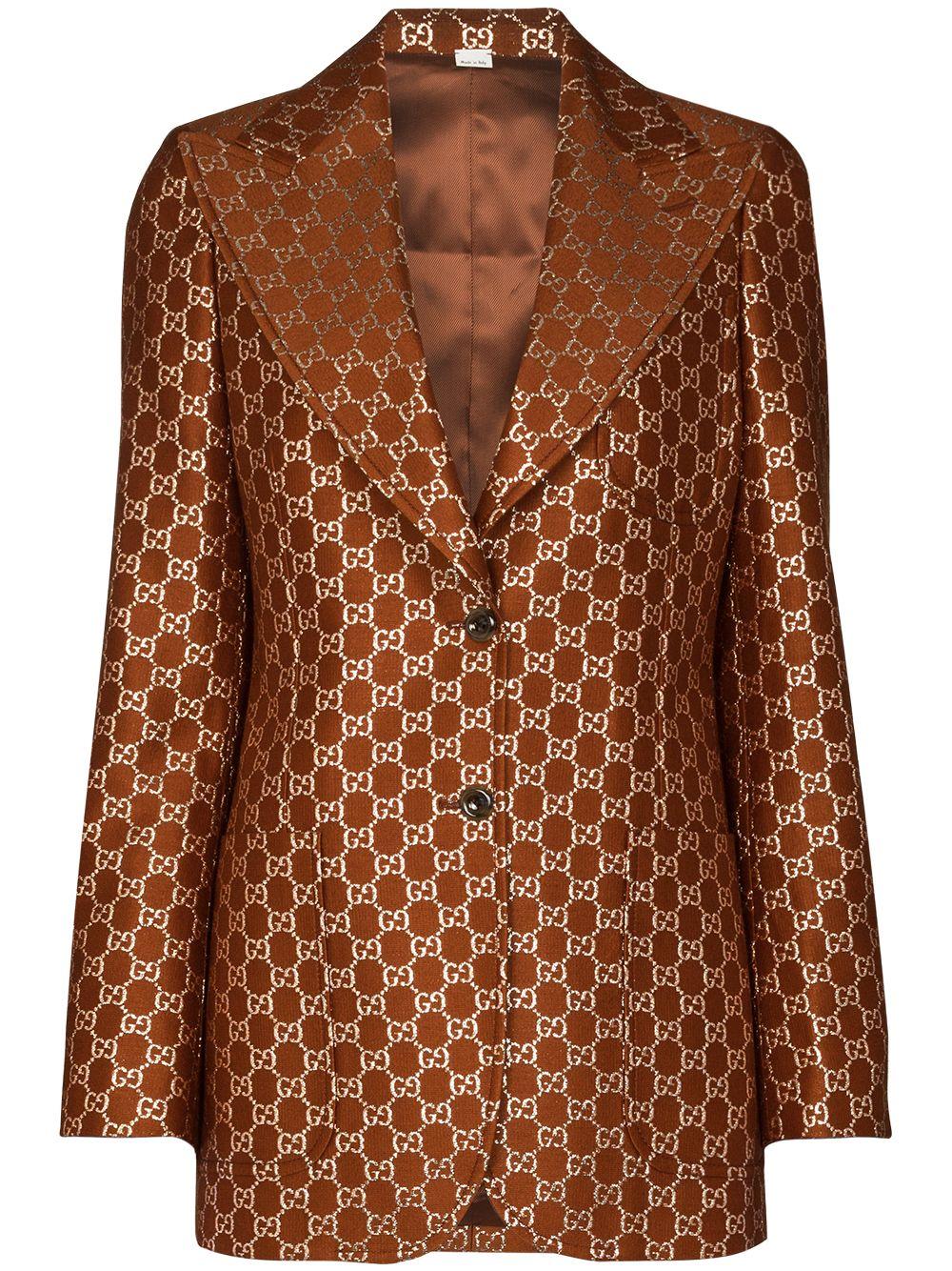 Blazer monopetto con motivo GG 626559 ZAD7L2086 GUCCI 
