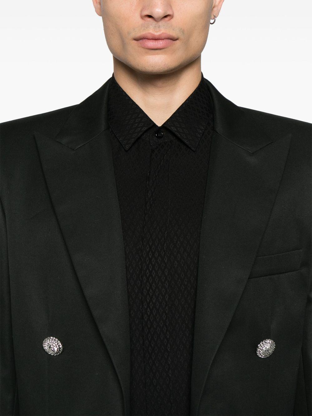 Cotton blazer<BR/><BR/><BR/> EH1SG165CF74 0PA BALMAIN 