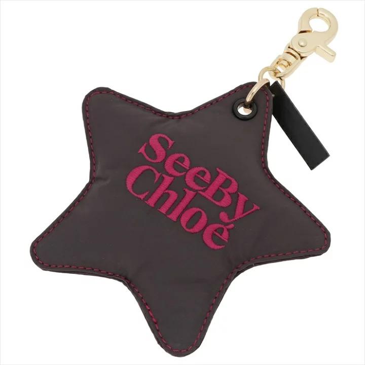 Star shaped keychain with logo CHS22WK730C41 046 SEE BY CHLOÉ 