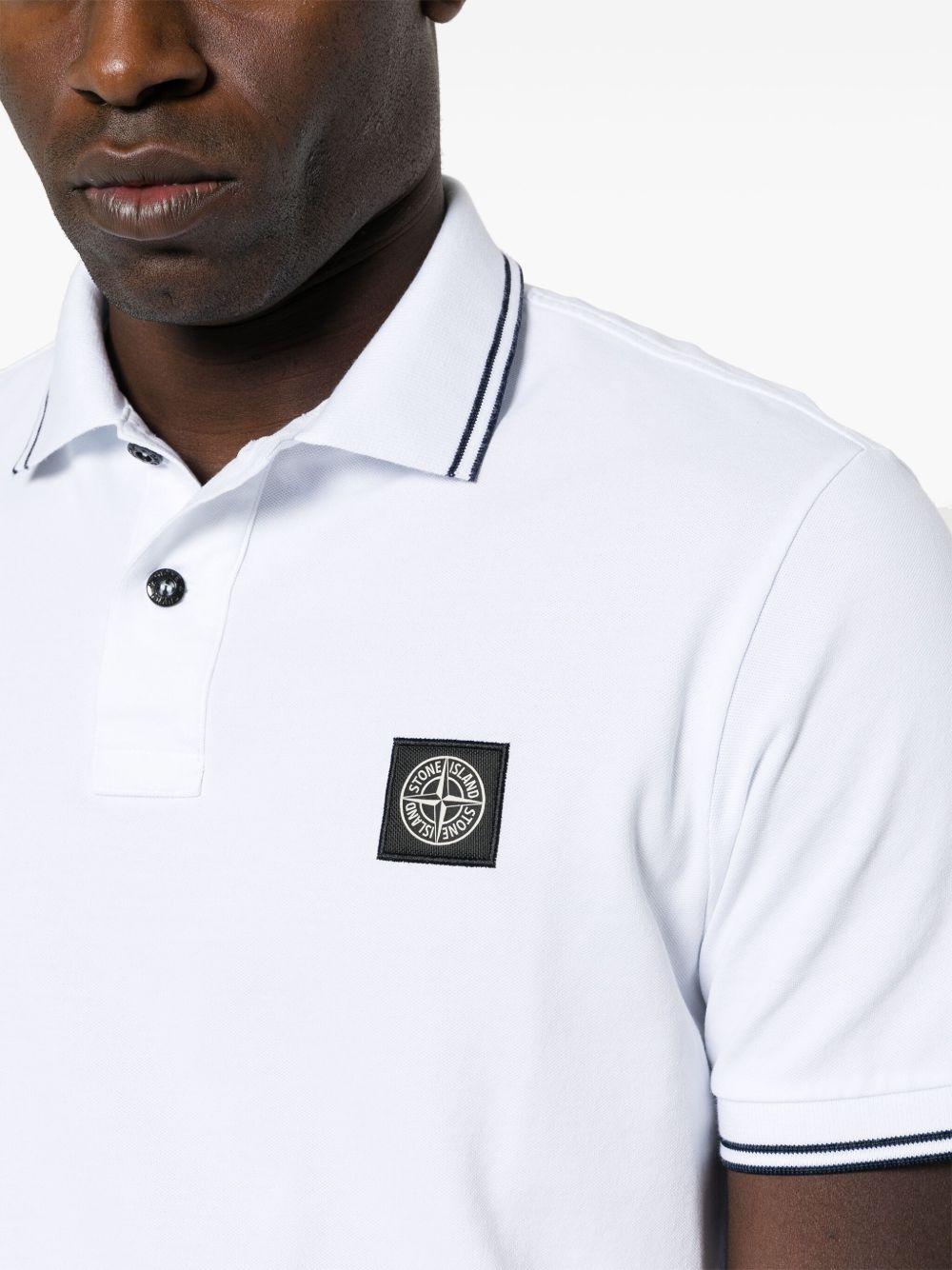 Piqué cotton polo shirt<BR/><BR/><BR/> 22002SC S0018V1001 STONE ISLAND 