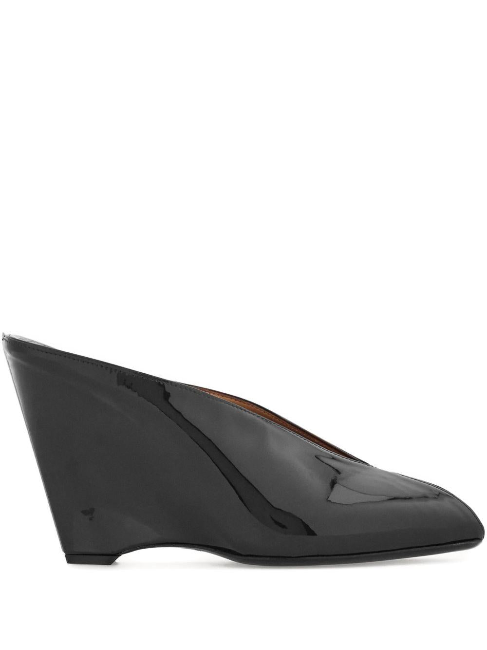 Wedge Mules 01K874 ALICIA 95 787572NERO BISCOTTO NERO FERRAGAMO 