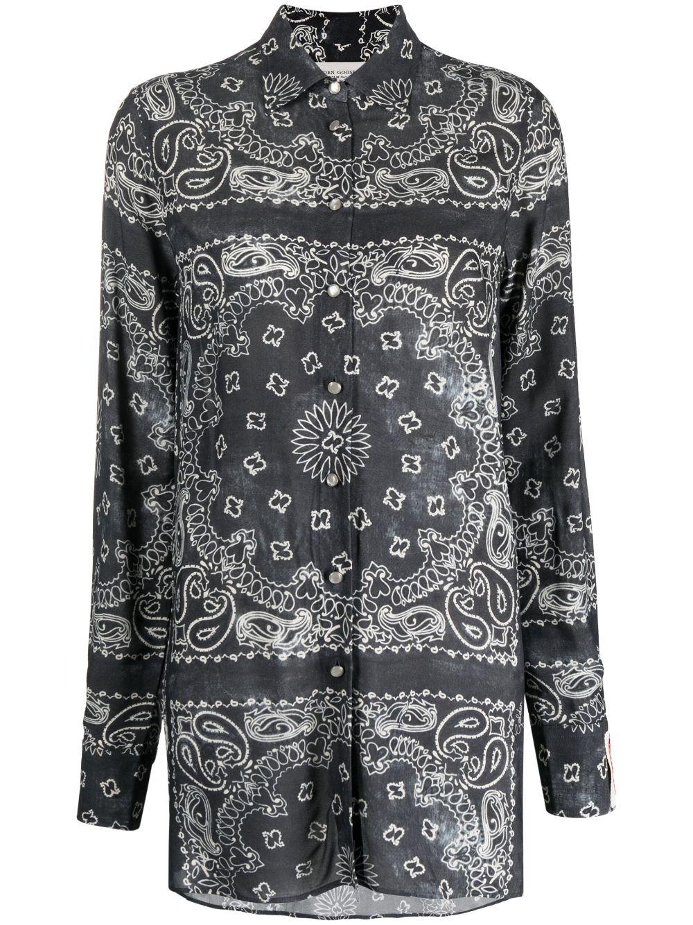 Bandana-print shirt<BR/><BR/> GWP00819 P00125760318 GOLDEN GOOSE 