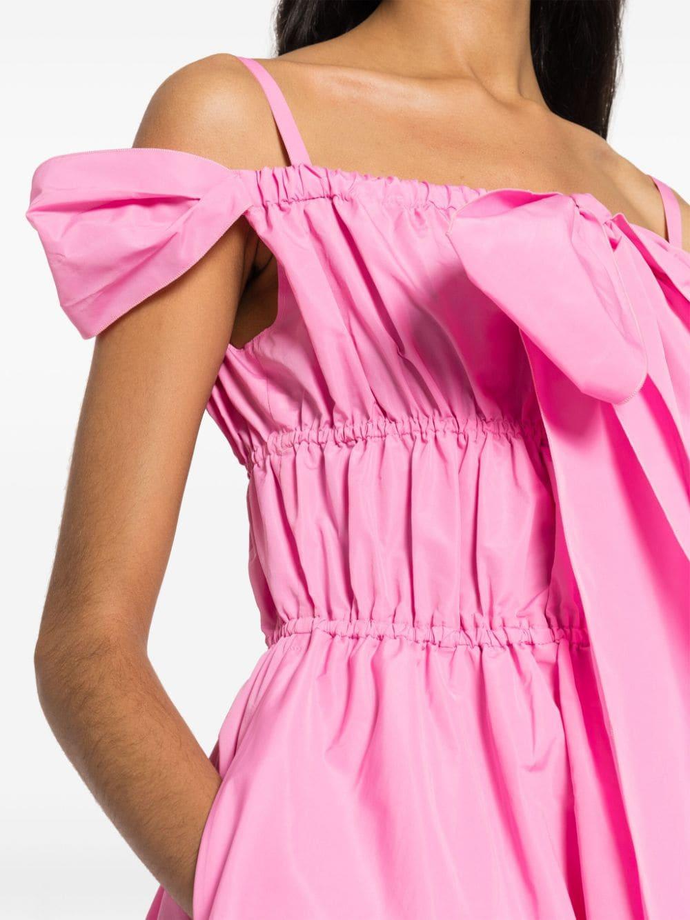 Bow-detail cocktail midi dress<BR/><BR/> DR1330011 455P PATOU 