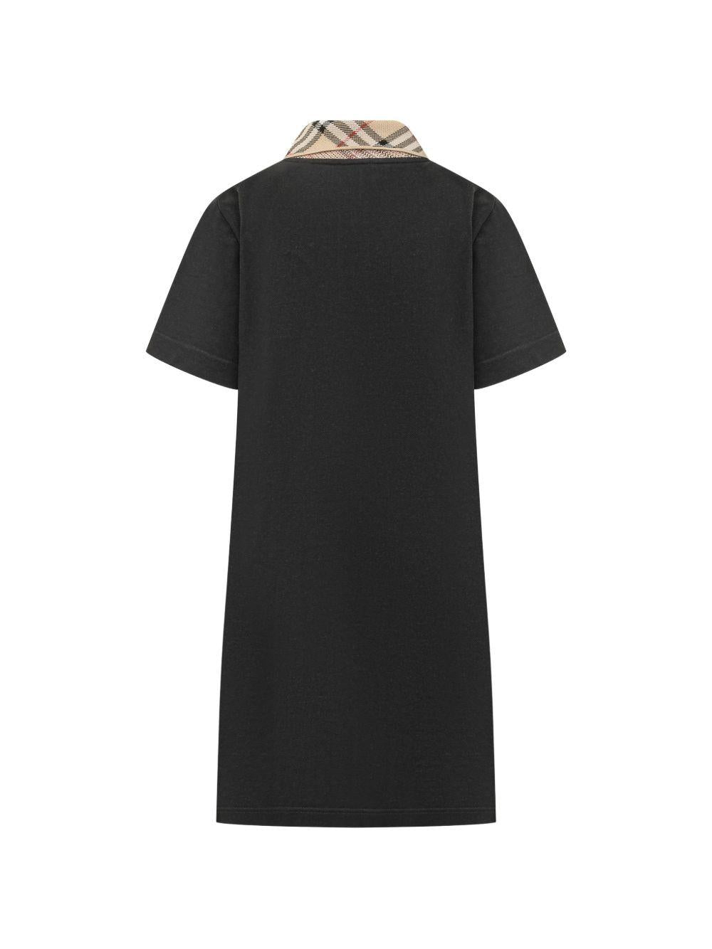 Check Collar Cotton Polo Shirt Dress 8122091 A1189 BURBERRY 