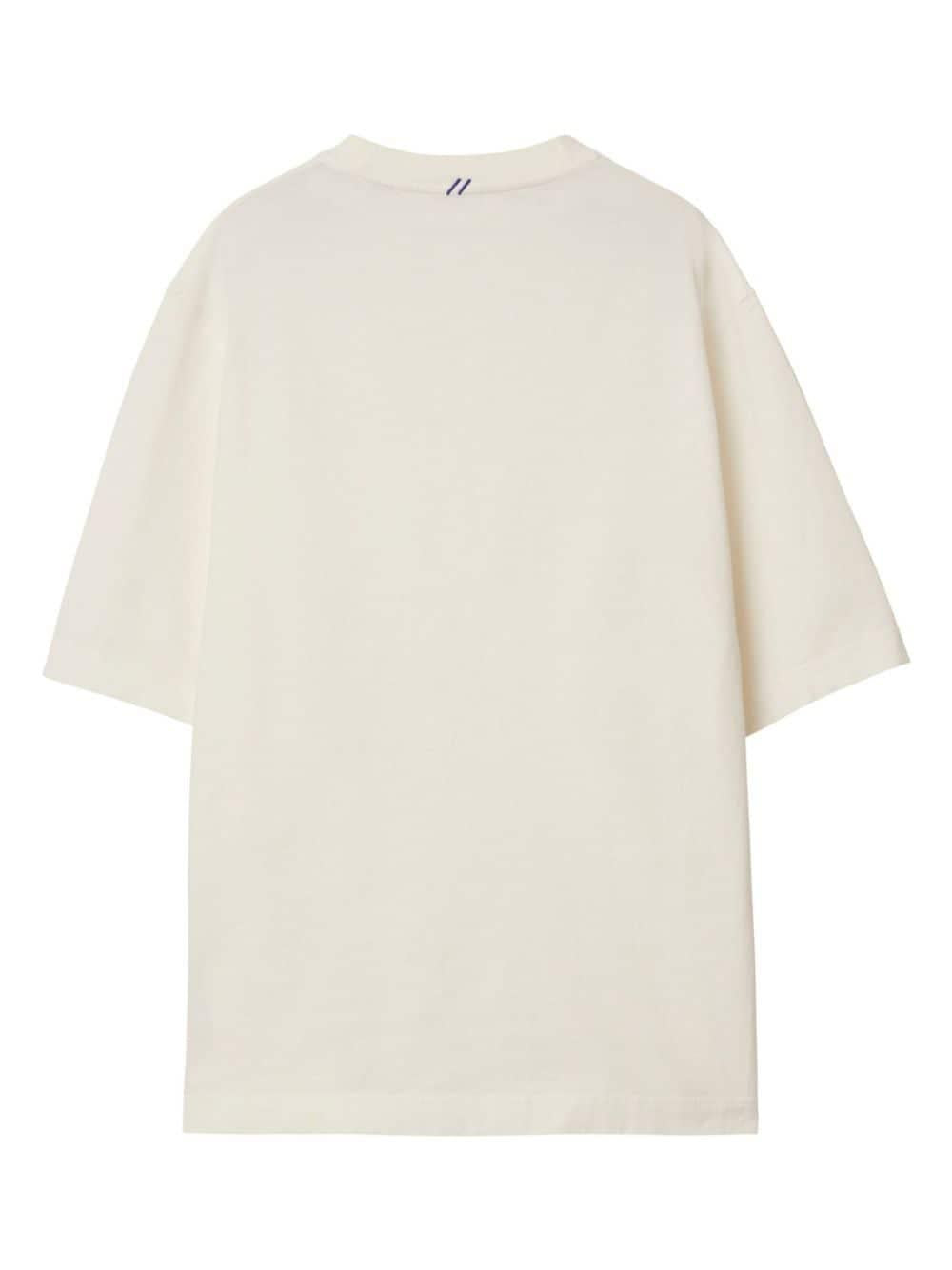 EKD logo-patch cotton T-shirt<BR/><BR/><BR/> 8083593 B7264 BURBERRY 