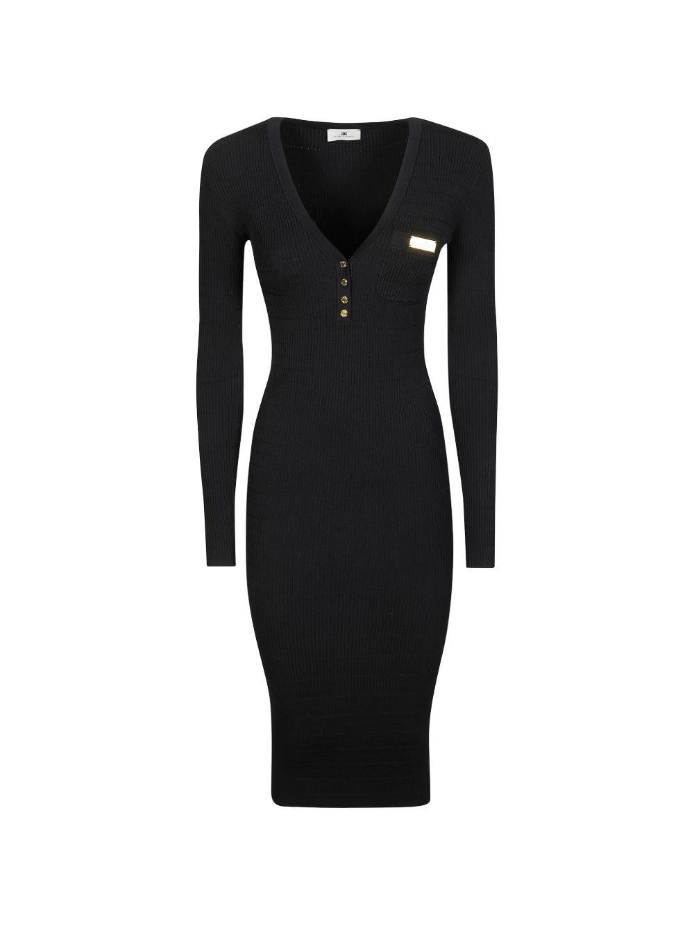Micro-cable knit dress AM14B61E2 110 ELISABETTA FRANCHI 