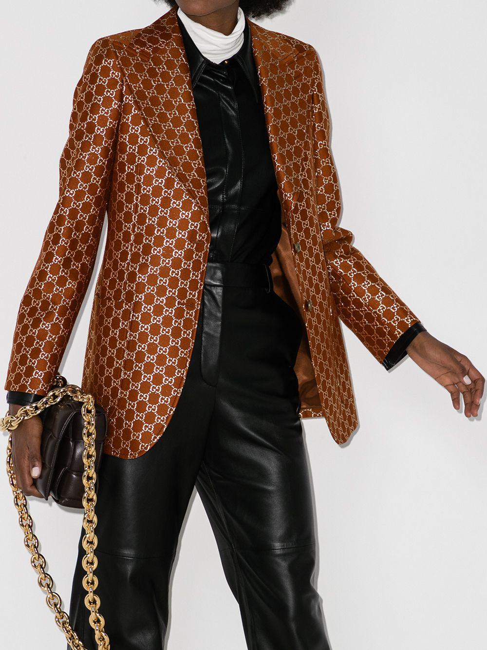 Blazer monopetto con motivo GG 626559 ZAD7L2086 GUCCI 