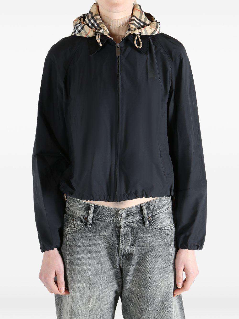Cropped Newcott Hooded Jacket 8122027 A1189 BURBERRY 