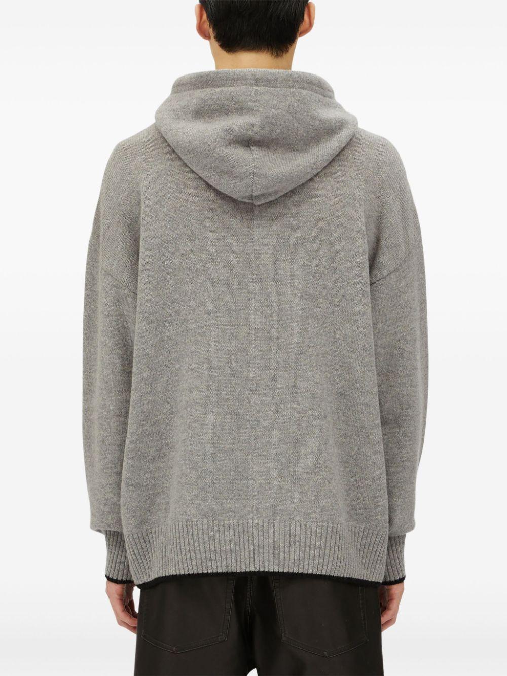 Logo patch drawstring hoodie<BR/><BR/> 3740MM200 24779096 MSGM 