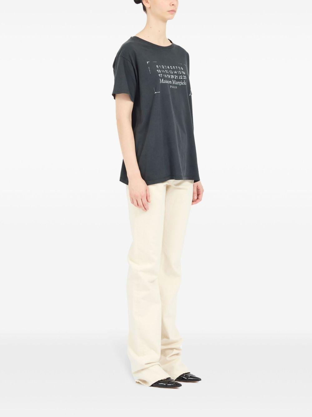 Logo-print cotton T-shirt<BR/><BR/><BR/> S51GC0534 S24575969 MAISON MARGIELA 