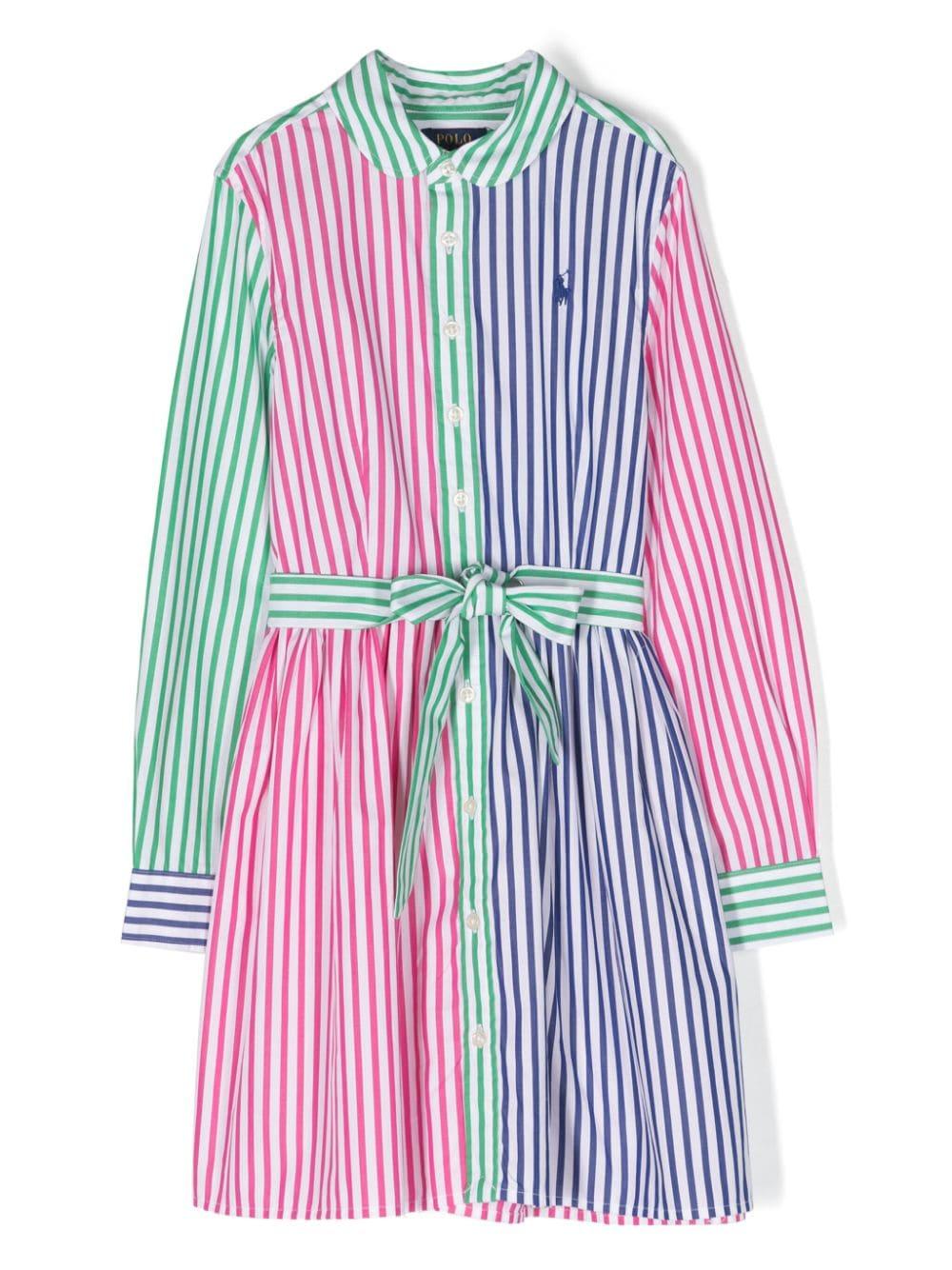 Polo Pony striped shirt dress<BR/><BR/><BR/> 312925706001 MULTI POLO RALPH LAUREN KIDS 