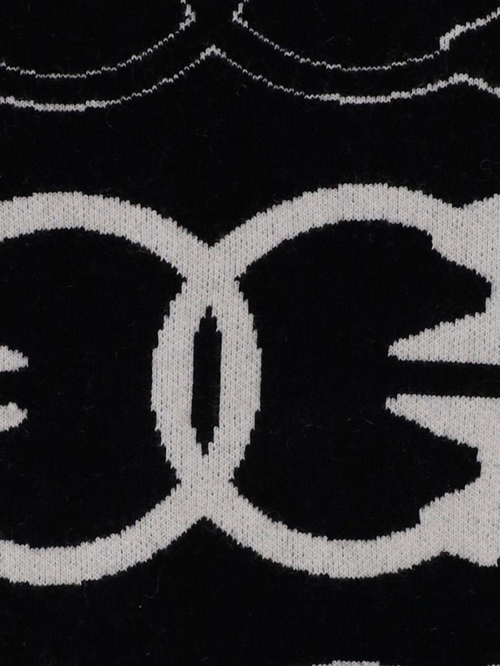 Scarf with jacquard Love Birds logo 105992 A2YOZZ2 PINKO 