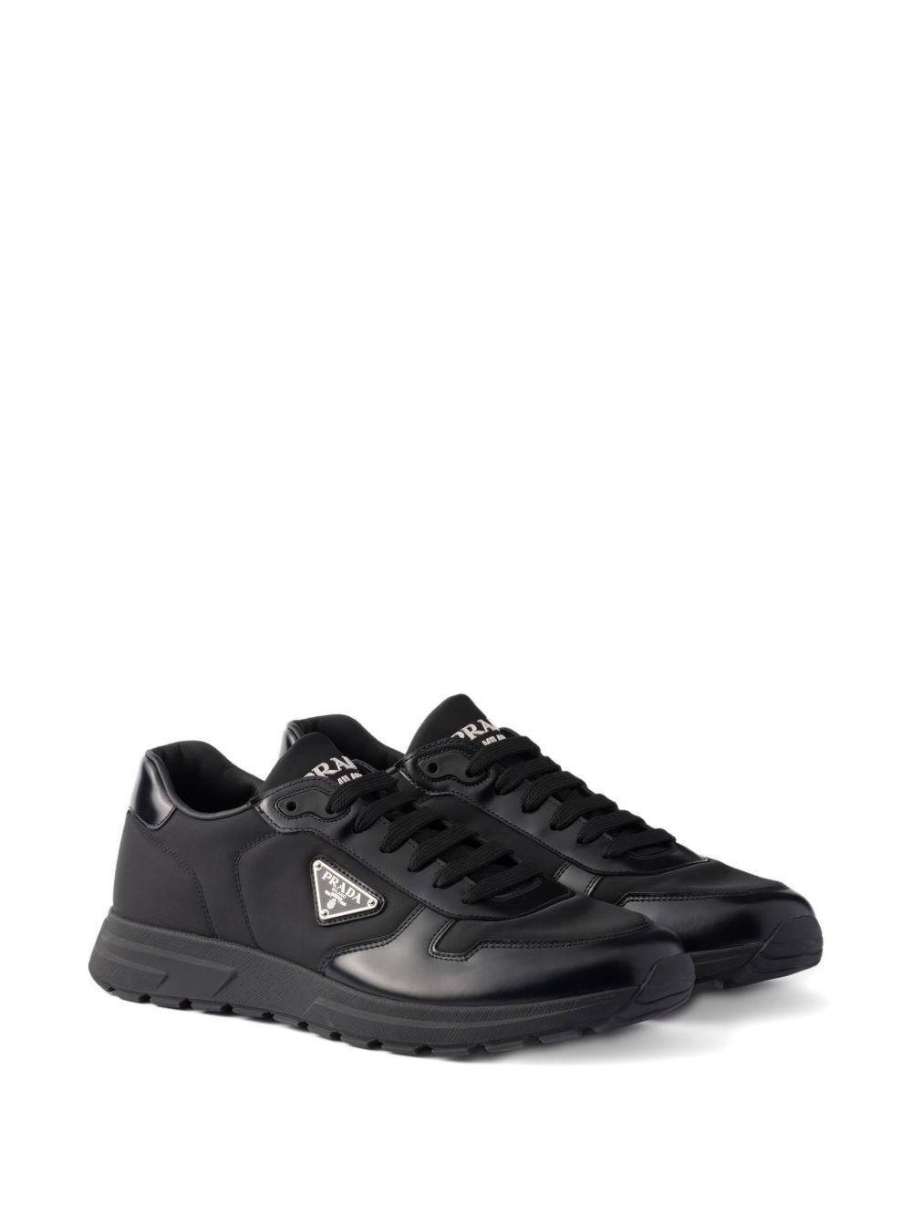 Prax 01 Re-Nylon and brushed leather sneakers 2EE4433LF5 FG000F0002 PRADA 