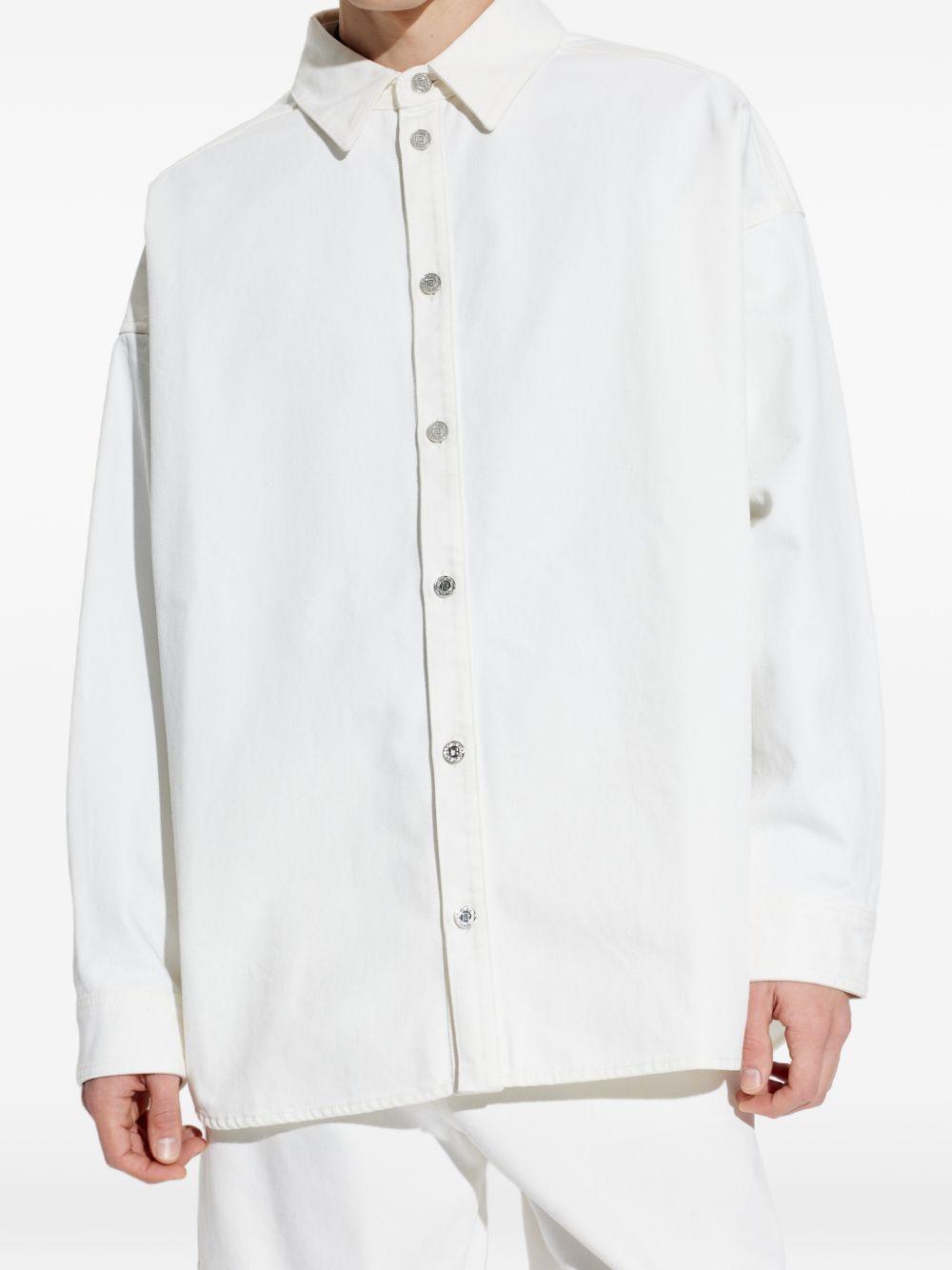 Denim shirt GH1HC150DG14 0FC BALMAIN 