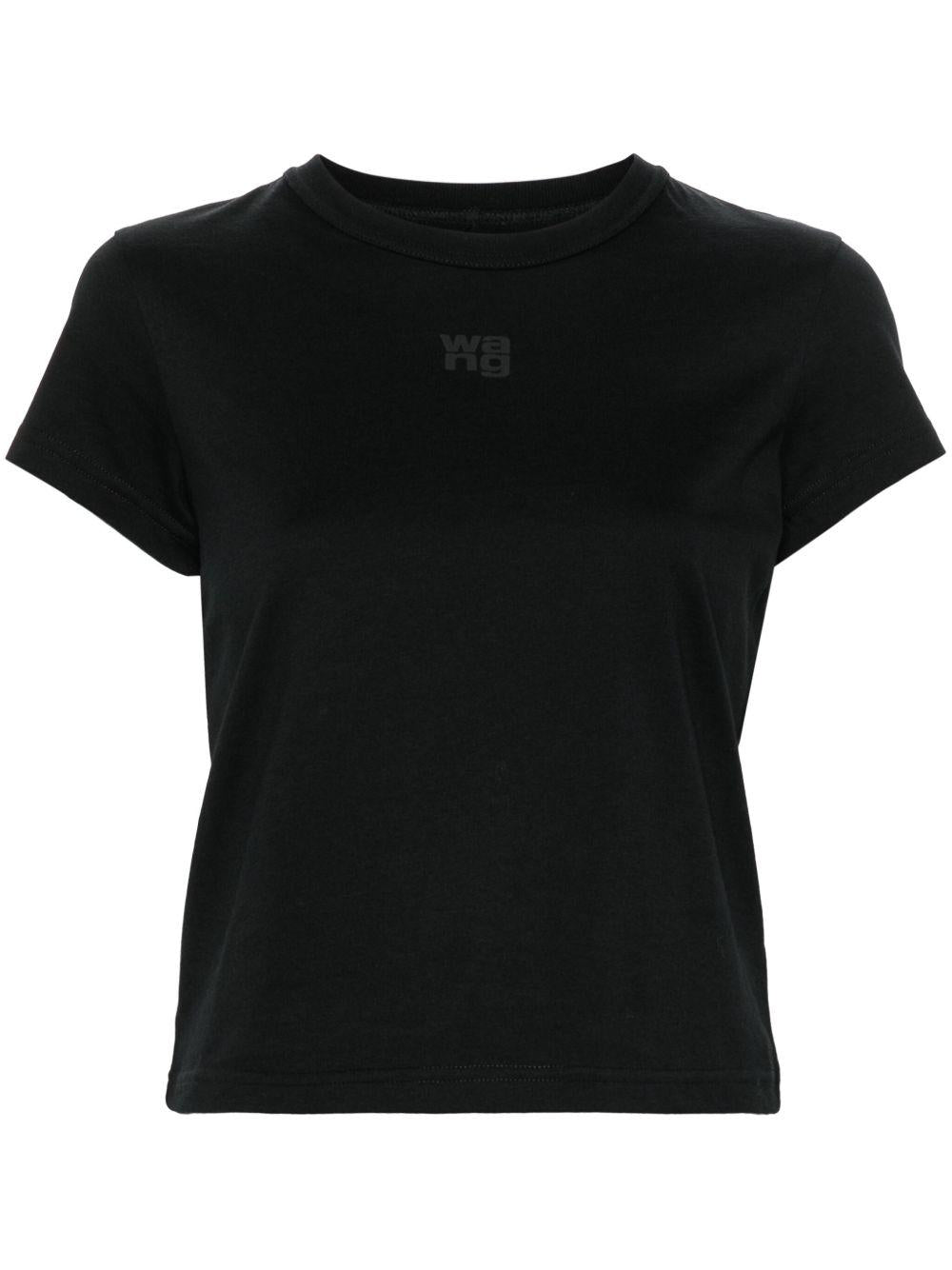 Logo-print T-shirt<BR/><BR/><BR/> 4CC3241521 001 ALEXANDER WANG 