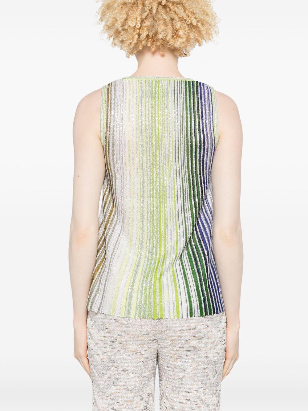 Striped sequins top<BR/><BR/> DS25SK0U BK042DSM9N9 MISSONI 