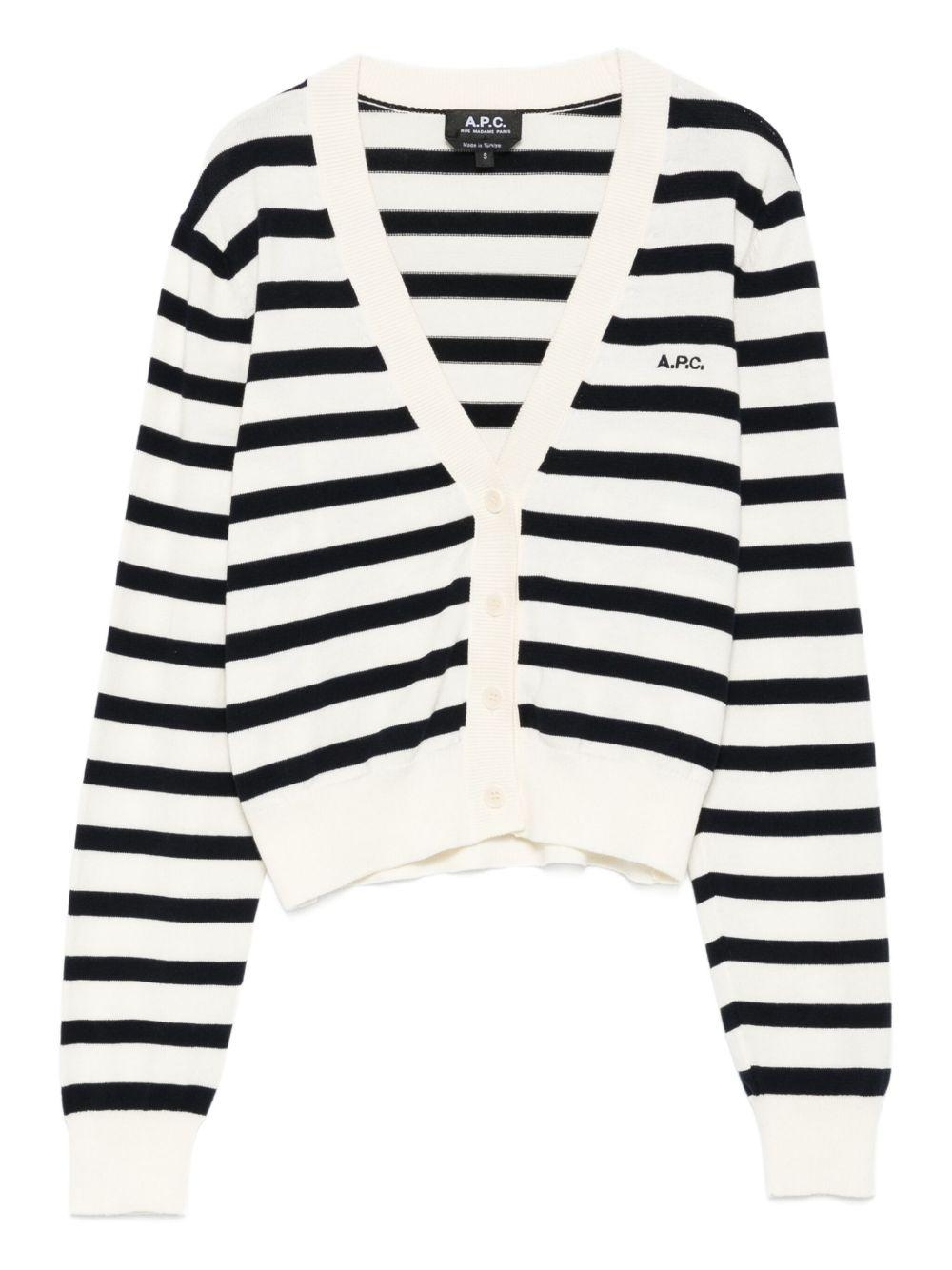 Striped button cardigan COGDK F22312TAI A.P.C. 