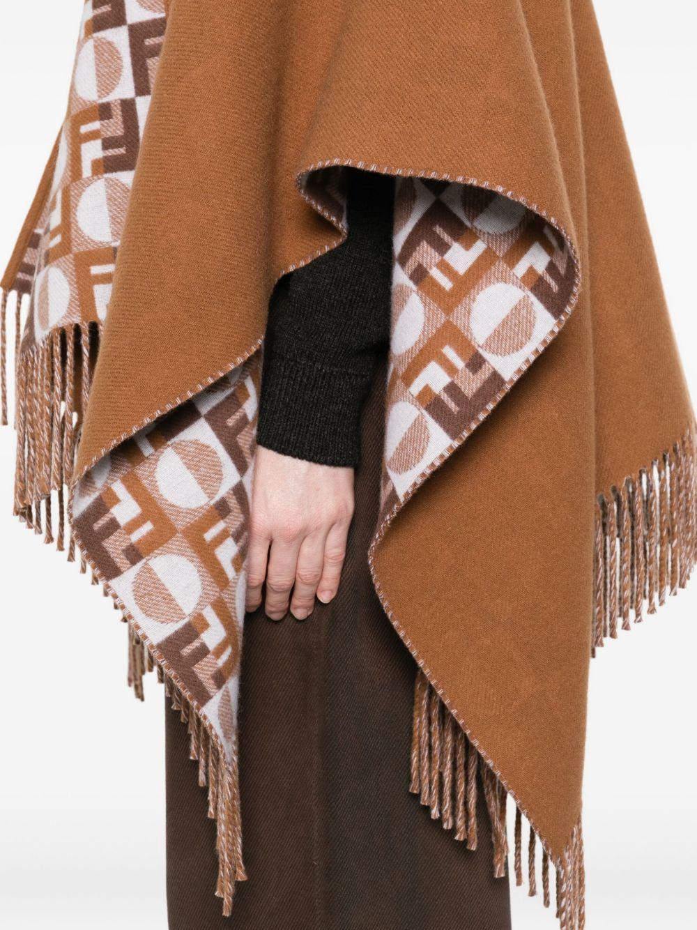 Reversible wool and cashmere poncho FXX808 AYKTF0X2L FENDI 