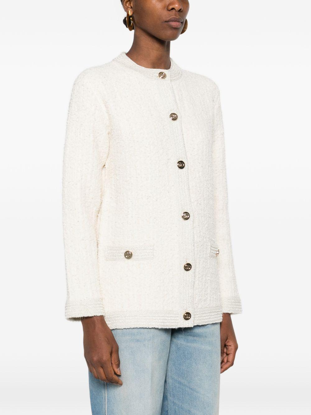 Wool lamé bouclé cardigan 851946 XKFAR9943 GUCCI 