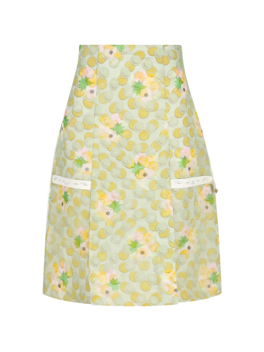 organza skirt FQ7721 AW9SF1AL8 FENDI 