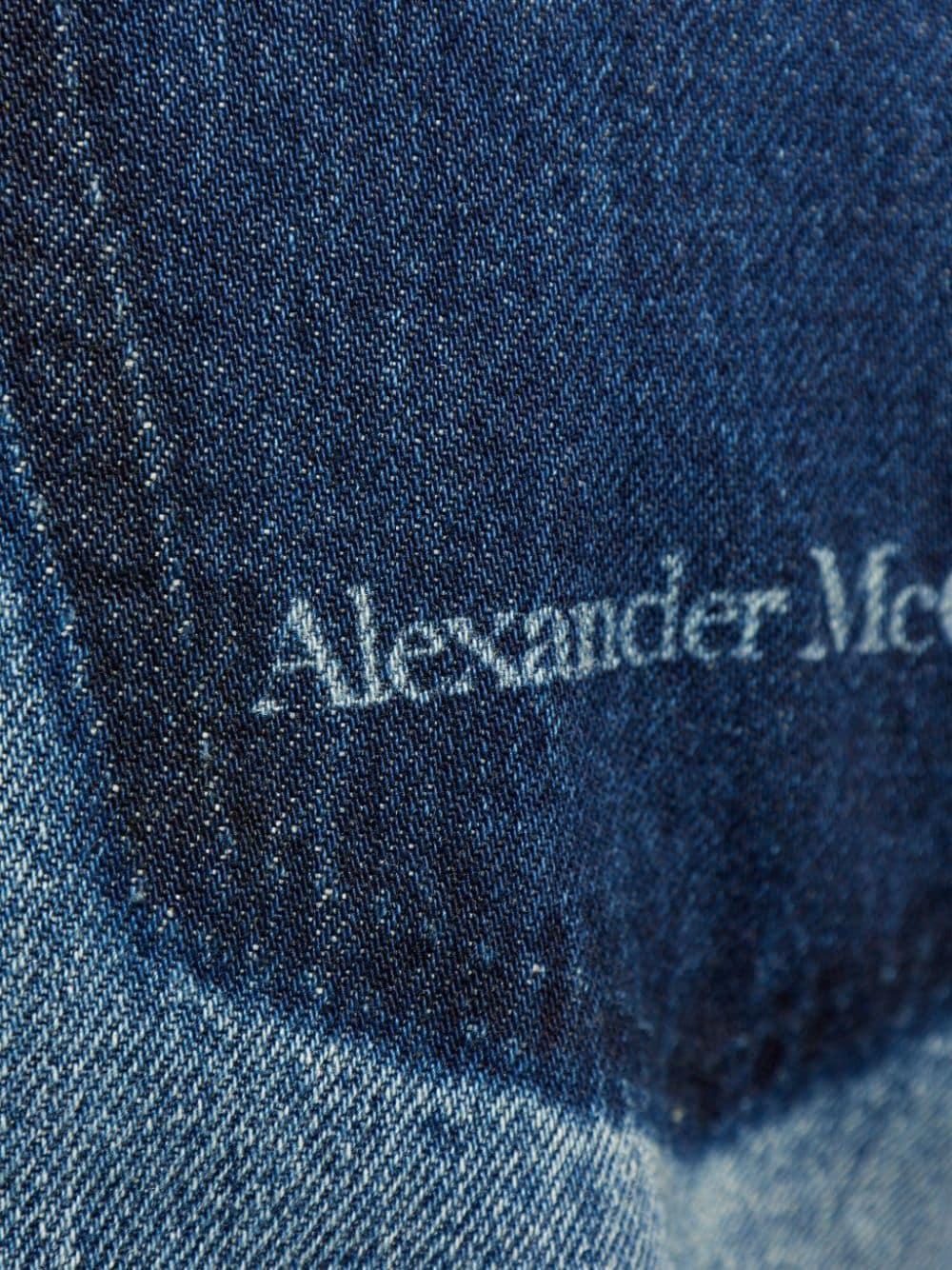 Logo-print straight-leg jeans 794082 QYAA54211 ALEXANDER MCQUEEN 