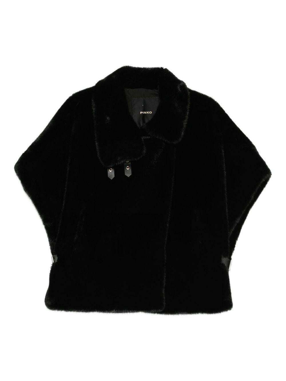 Faux fur cape 103837 A2PIZ99 PINKO 