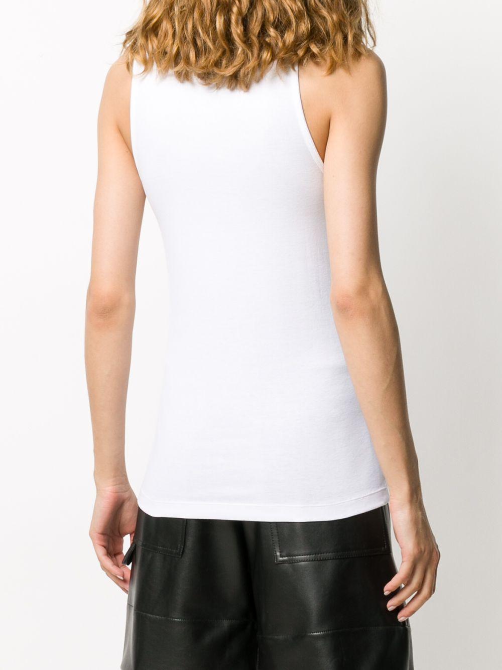 Organic-cotton tank top JE0159994 001W PATOU 