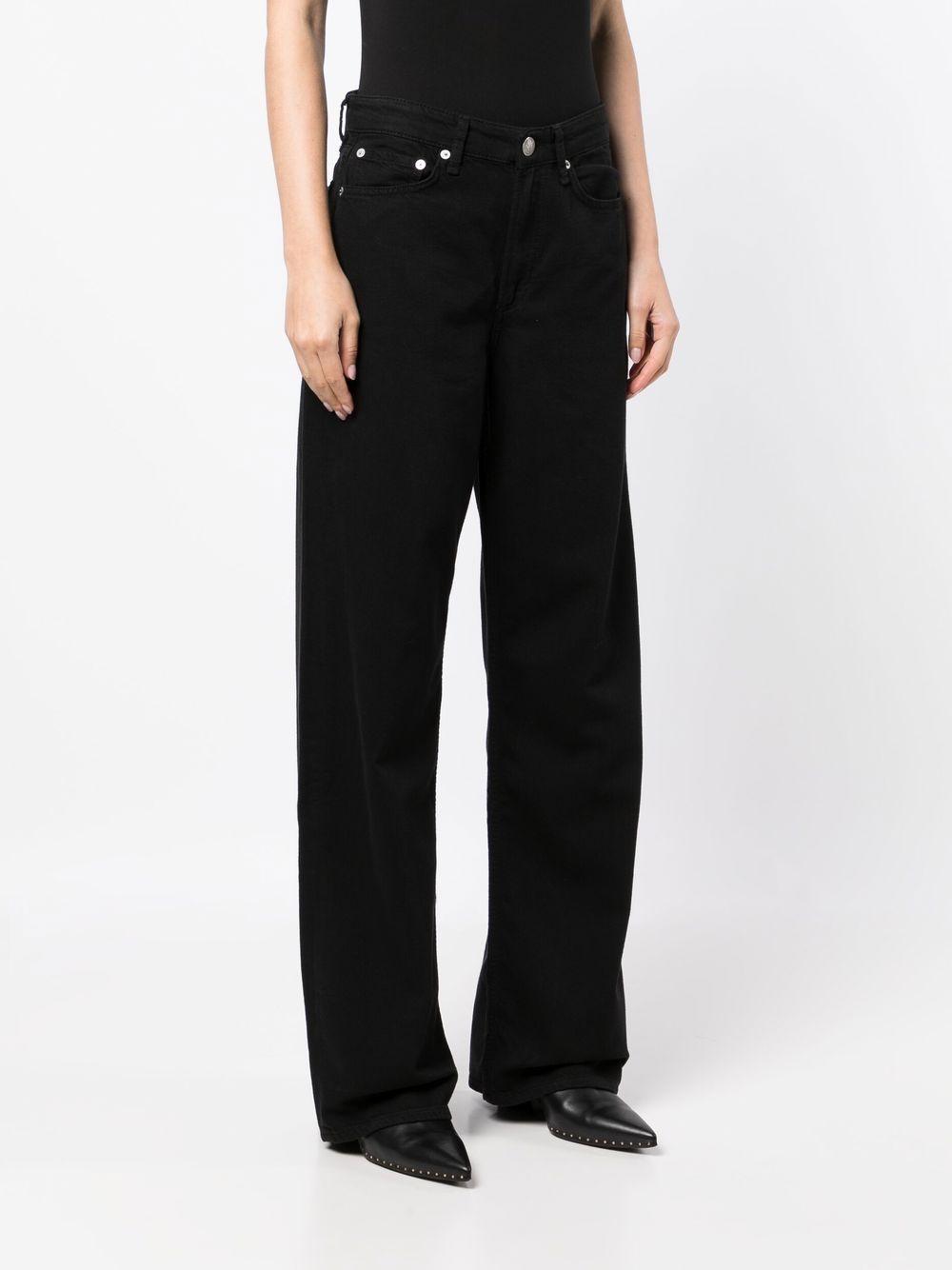 Logan wide-leg trousers WDD22H2935STBL BLACK RAG & BONE 