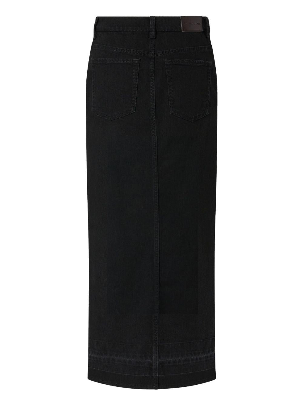 Denim maxi skirt<BR/><BR/><BR/> 104628 A2GPZ99 PINKO 