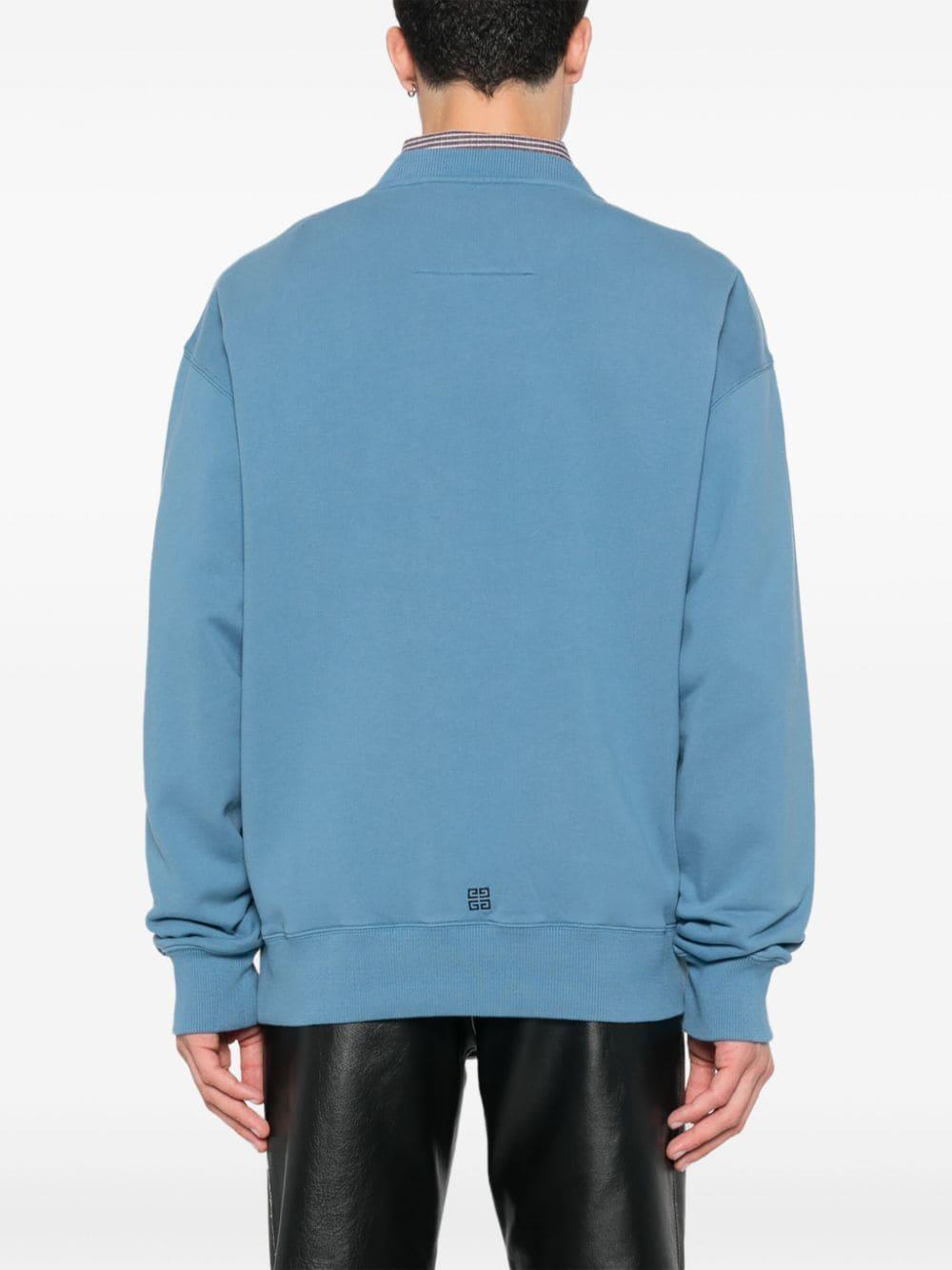 Logo-embroidered sweatshirt<BR/><BR/><BR/> BMJ0LC3YMU 495 GIVENCHY 