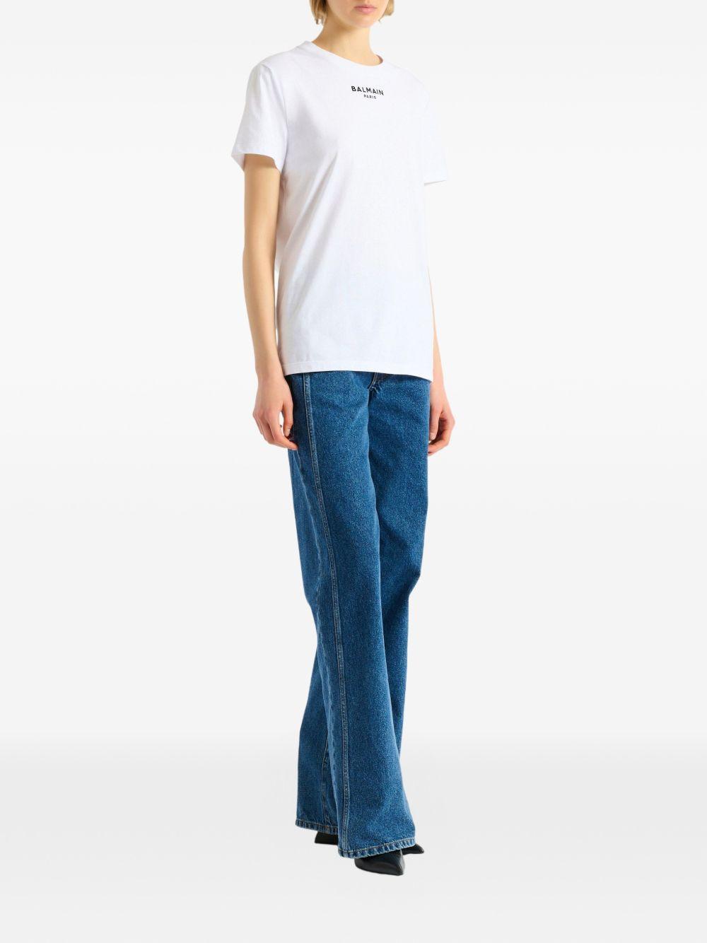 Embroidered Balmain Paris T-shirt HF1EF000BD10 GAB BALMAIN 