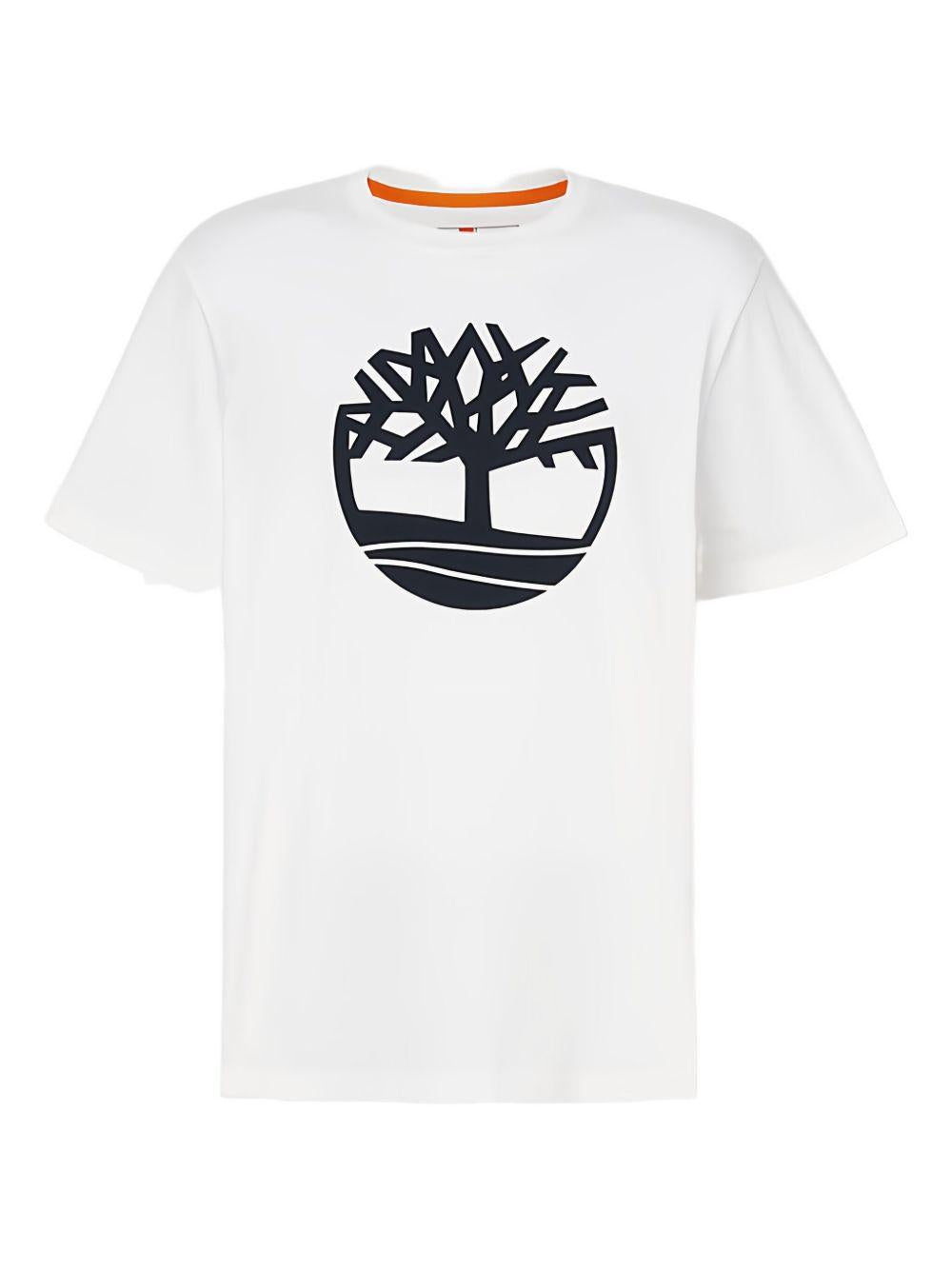 Logo-print cotton T-shirt TB0A2C2R 1001 TIMBERLAND 