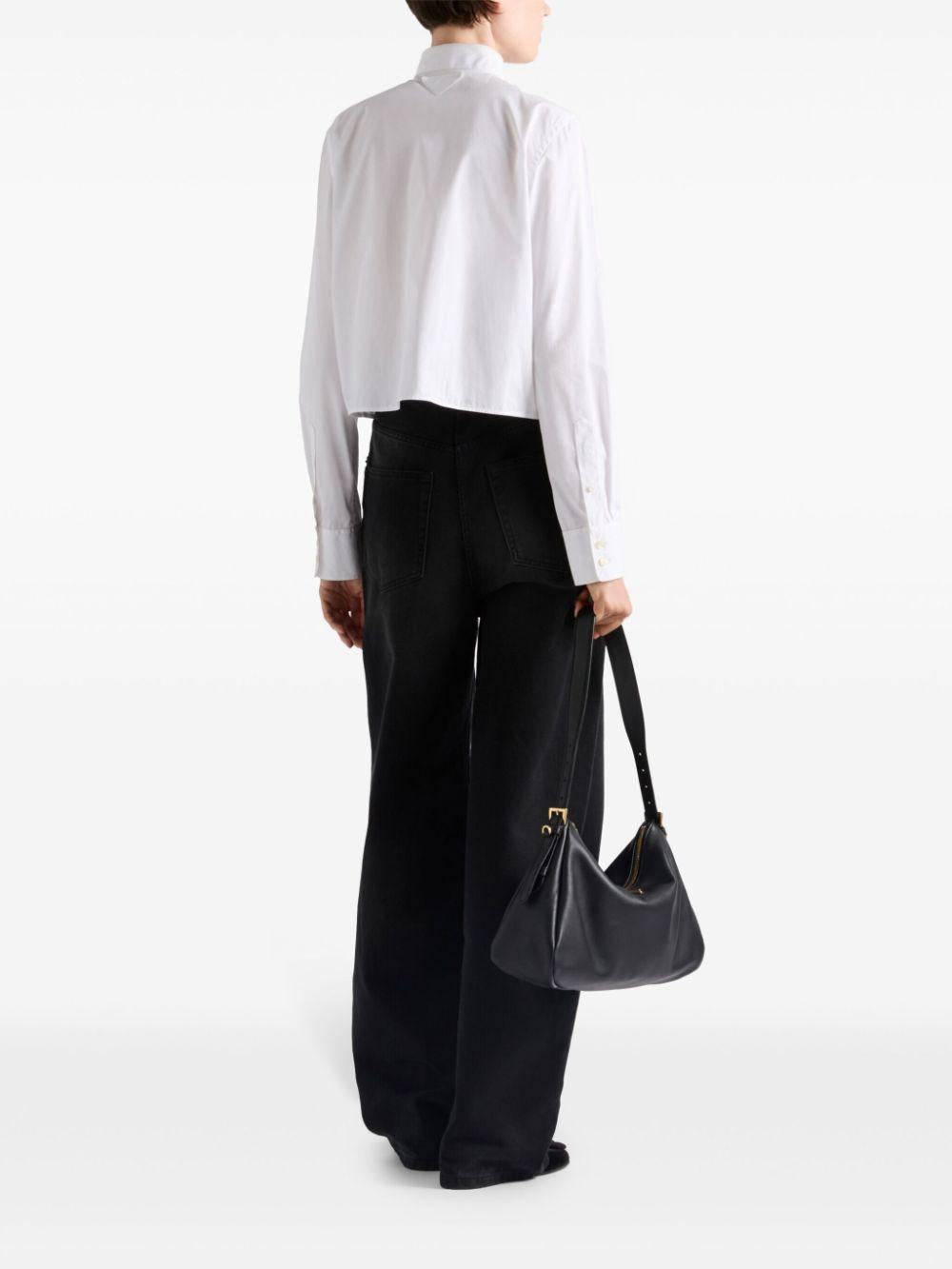 Crystal-embellishmed shirt<BR/><BR/><BR/> P472HR 155WF0009 PRADA 