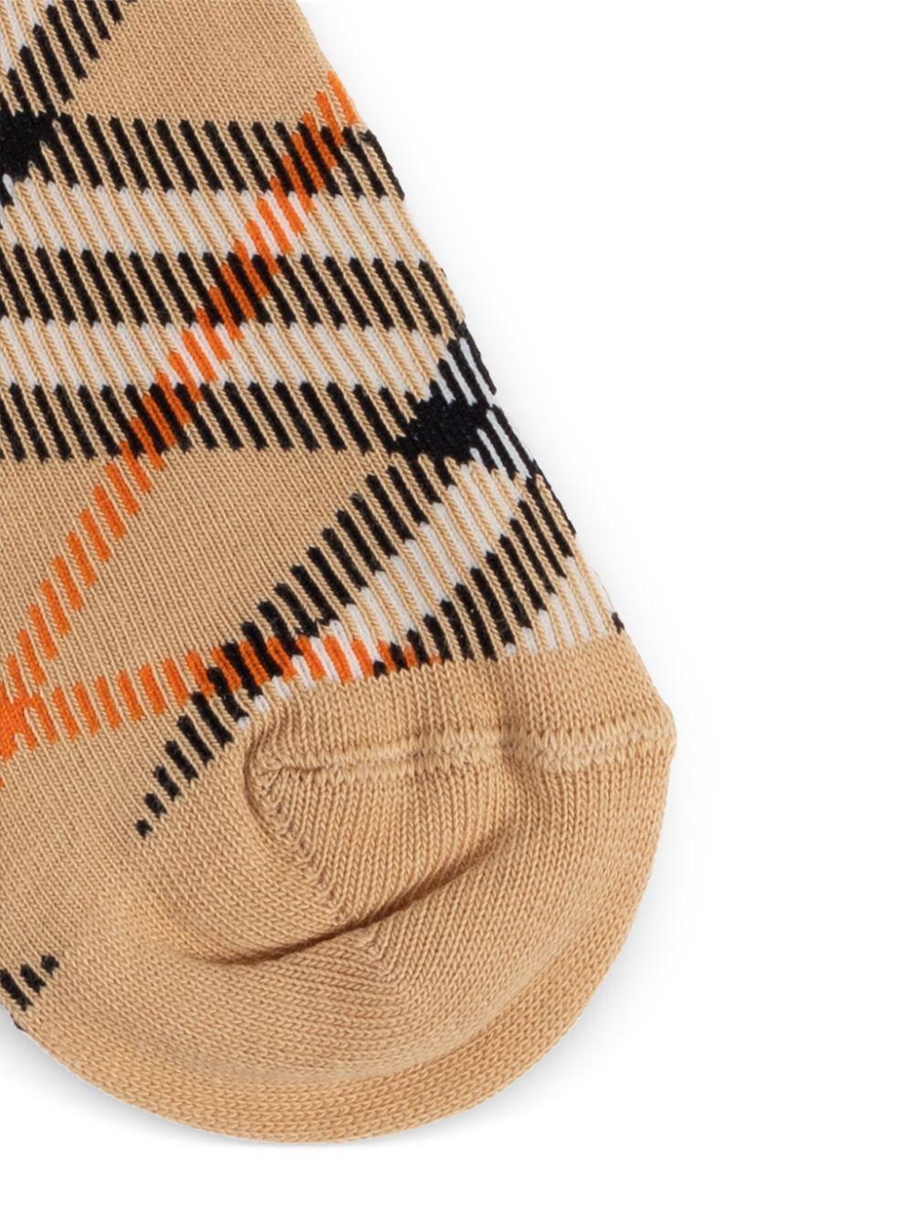 Check socks<BR/><BR/><BR/> 8100428 B9368 BURBERRY KIDS 