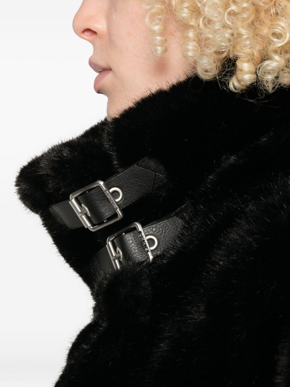 Faux fur cape 103837 A2PIZ99 PINKO 