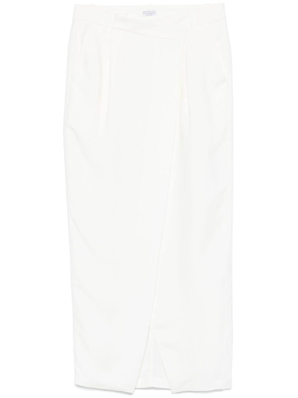 Wrap maxi skirt<BR/><BR/><BR/> MH126G3814 C600 BRUNELLO CUCINELLI 