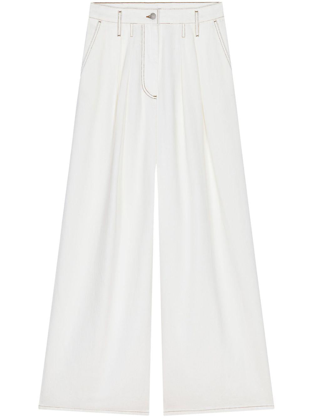 Pleated palazzo pants<BR/><BR/><BR/> 010929 1552008 DRIES VAN NOTEN 
